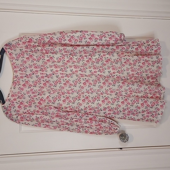 Rebecca Taylor Ikat Fleur Cotton Blouson-Sleeve Dress - Picture 4 of 12